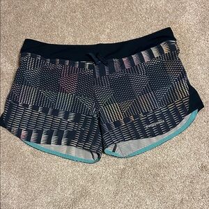 Patagonia Women's Nine Trails Running Shorts, Shadow Pop Navy Blue, Small